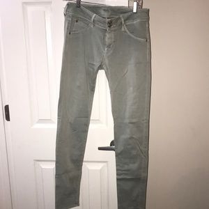 HUDSON Colin straight leg mint green JEANS!